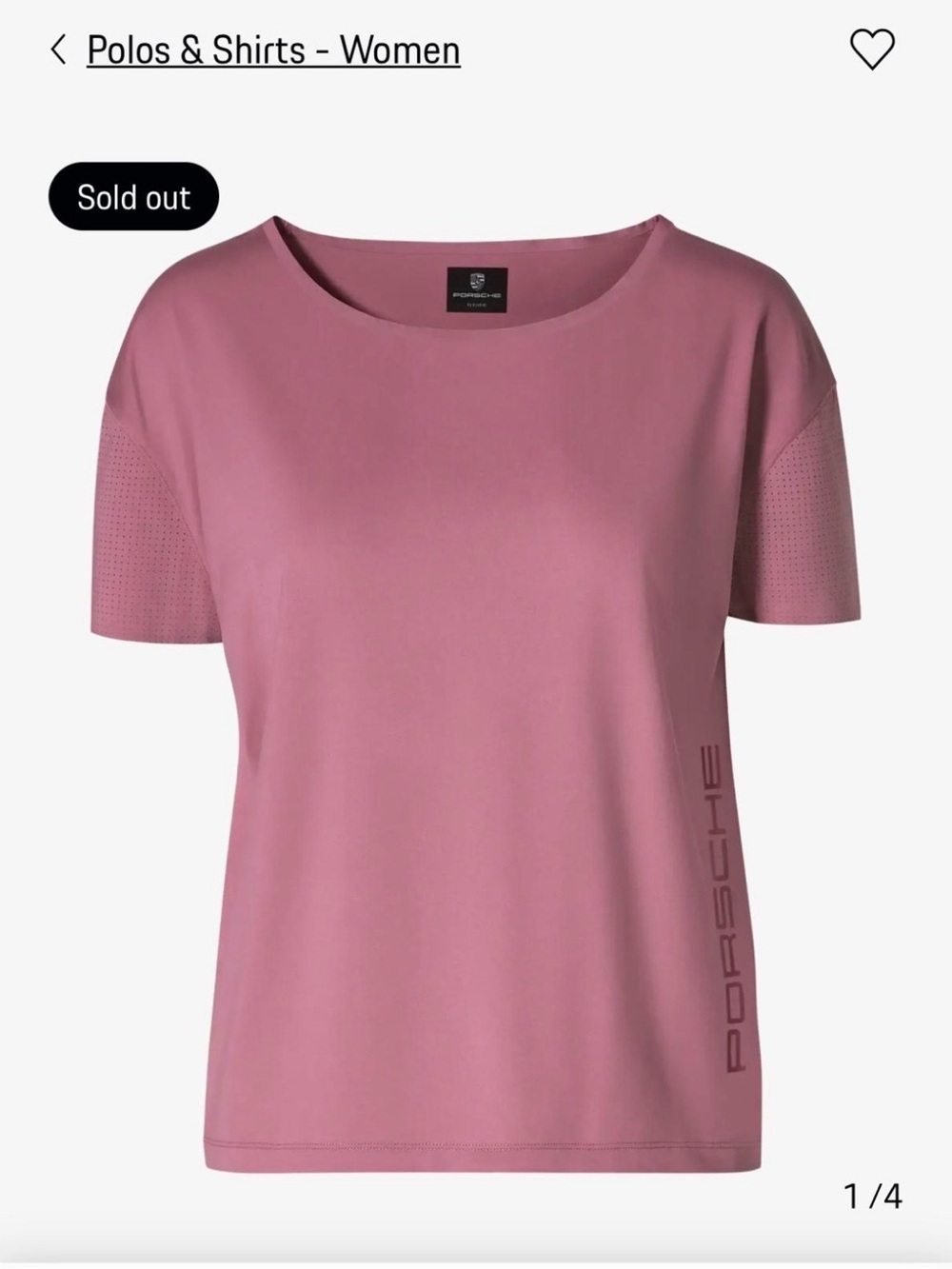 Porsche Design Dusty Rose Short-Sleeve Tee